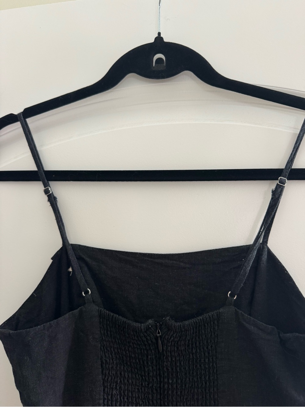 Urban Outfitters Black Wide-Leg Linen-Blend Jumpsuit - Picture 7 of 8